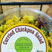 Curried Chickpea Salad · 8 oz.  of our homemade chickpea salad.