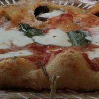 Gf Night And Day Calzone · Inside: fresh ricotta, fresh mozzarella, roasted Italian pork. On Top: tomato sauce, fresh m...