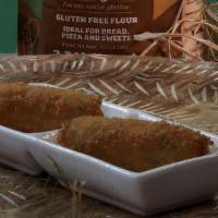 Gluten Free Potato Croquettes · 2 lightly fried potatoes with imported smoked mozzarella, parsley and bread crumbs. Vegetari...
