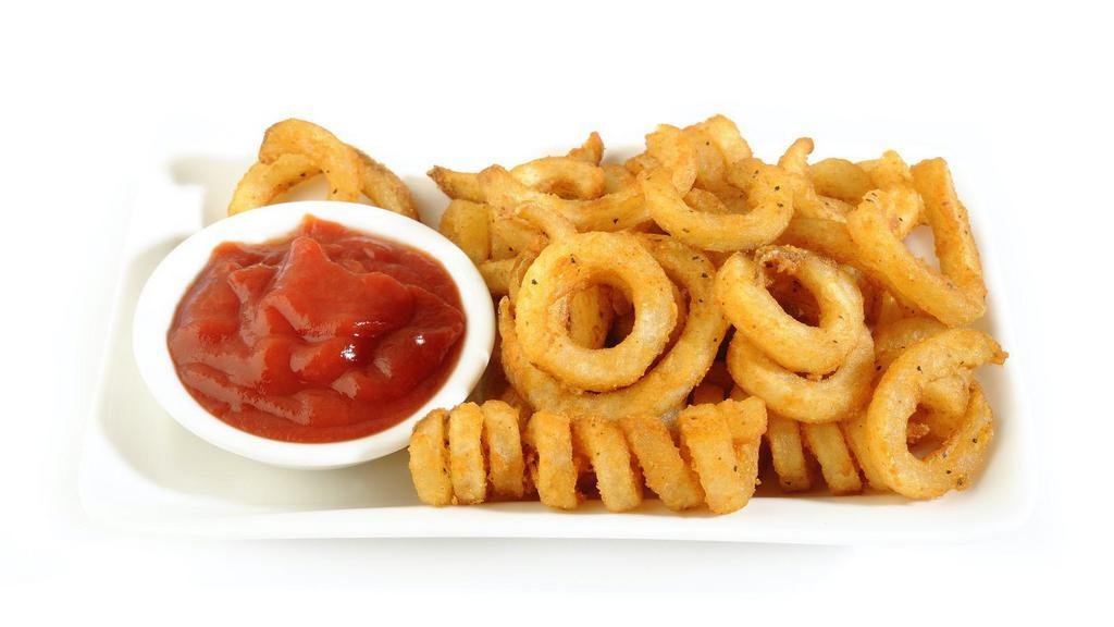 Curly Fries · Curly style potatoes fried and salted to perfection.