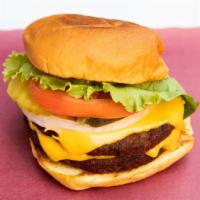 Veggie Burger (Original) · Our popular veggie burgers are back! Featuring a mouthwatering and meatless TVP patty with t...