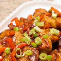 Chicken Chili · A Fried Chicken Recipe Prepared In Indian Style By Adding Green Chilies.