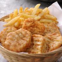 Nuggets & French Fries Platter (6 Pieces) 炸鸡块（六块）+炸薯条 · 