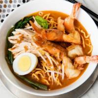 Shrimp Noodles Soup 正宗槟城虾面 · Spicy.