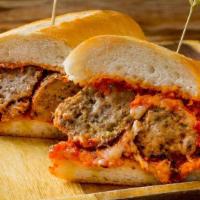 Meatball Parmigiano Roll · meatball / tomato / mozzarella