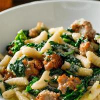 Cavatelli · broccoli rabe / sausage / garlic / olive oil