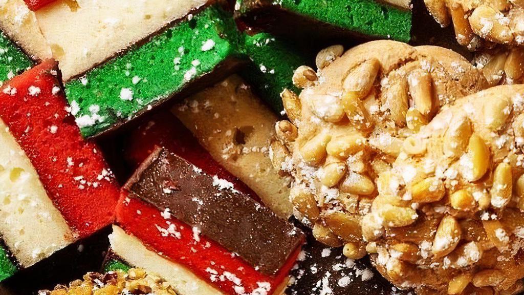 Italian-American Cookies · rainbow / florentine / pignoli