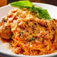Gf Spaghetti · tomato / basil / parmigiano