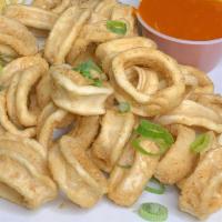 Calamari · choice of: thai chili with peanuts, kung pao, or classic marinara