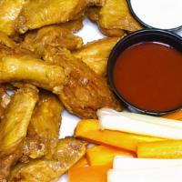 Wings (12) · All Served with Homemade Bleu Cheese, Carrots and Celery
Additional Charge: for Specialty Sa...