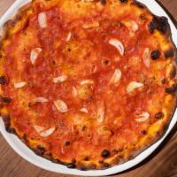Marinara (No Cheese) · tomato, garlic, oregano