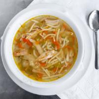 Chicken Noodle (Quart) · 3 days notice . but we make this soup twice a week so let hope we have it today for you ....