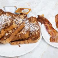 French Toast · Your choice of bacon, ham or sausage