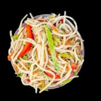 Side Of Asian Sesame · Asian Noodles • Snow Peas • Carrots • Bell Peppers • Asian Sesame Dressing