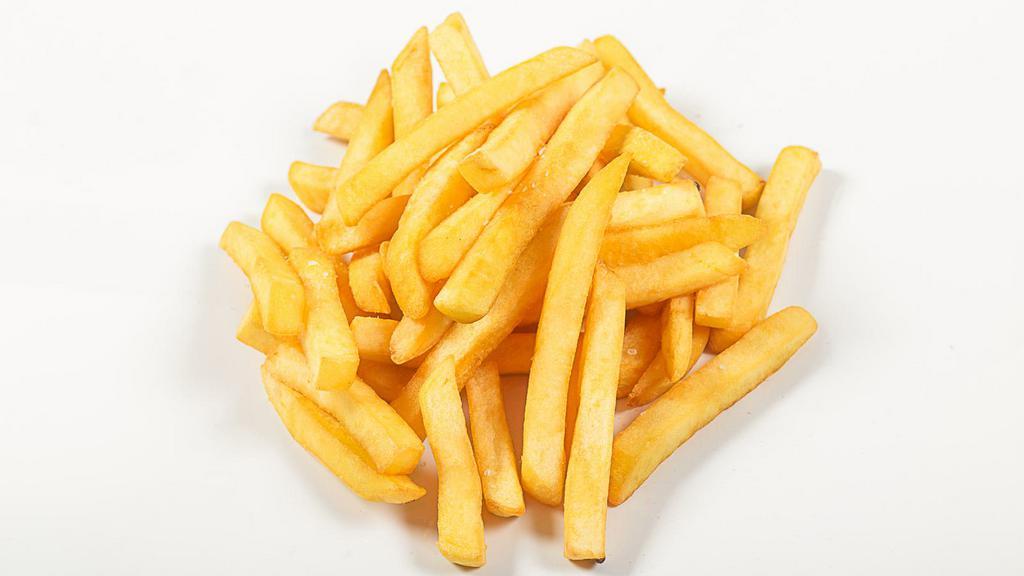 French Fries · Delicious French fries deep fried 'till golden brown, with a crunchy exterior and a light fluffy interior. Seasoned to perfection!