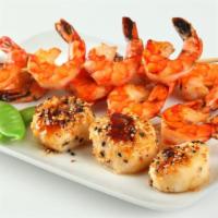 Grilled Shrimp · 6 pieces of juicy, grilled shrimp.