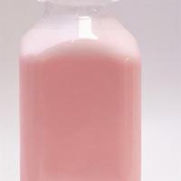 Rose Lassi · Yogurt-based drink made with rooh-afza.