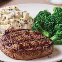 6 Oz. Top Sirloin* · Lightly seasoned USDA Select top sirloin* cooked to perfection and served hot off the grill....