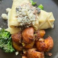 Short Rib & Charred Broccolini · Crepe stuffed with five-hour braised short rib and an herbaceous blend of. shallots, mushroo...