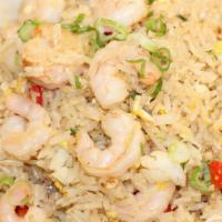 Shrimp Chaufa (Fried Rice) · Our chaufa (fried rice) made with shrimp; for it’s aphrodisiac properties, just in time for ...