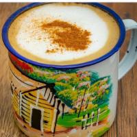 Cappuccino · Colombian espresso shot and foamy milk.