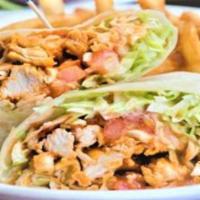 Grilled Chicken With Lettuce & Tomato Wrap (Large) · 