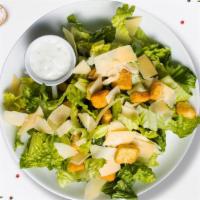 Crispy Caesar Salad  · (Vegetarian) Romaine lettuce, house croutons, and parmesan cheese tossed with Caesar dressing.
