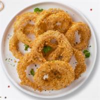 Gnaw Onion Rings · (Vegetarian) Sliced onions dipped in a light batter and fried until crispy and golden brown.