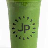 Nurse Ginger Greene · Spinach, kale, ginger, flax fiber, banana, date, maple, and water.