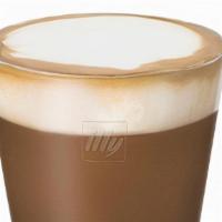 Mocaccino · Espresso shot (double) with a combination of steamed milk of your choice and cocoa powder.