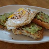 Avocado Toast · with fried egg