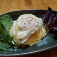 Crispy Eggs  · polenta & brown butter , grilled bread