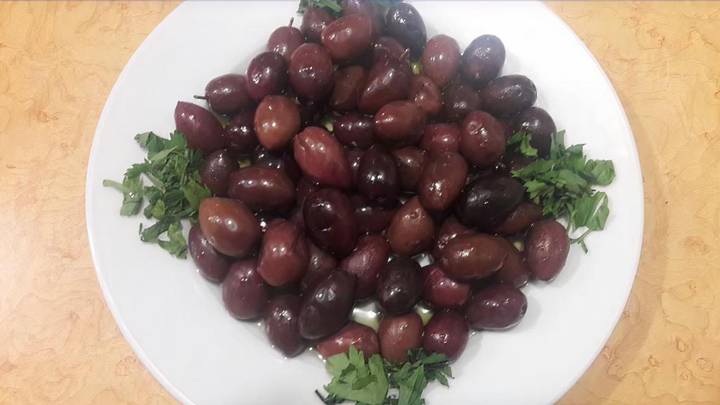 Olive Salad · Served with kalamata olives.