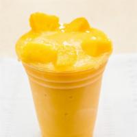 Mango Sunrise · Mango, pineapple and apple juice.