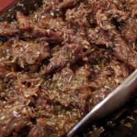 Beef Cheeks · Beef cheecks (çürük) has spicy pepper powder oregano and olive oil.