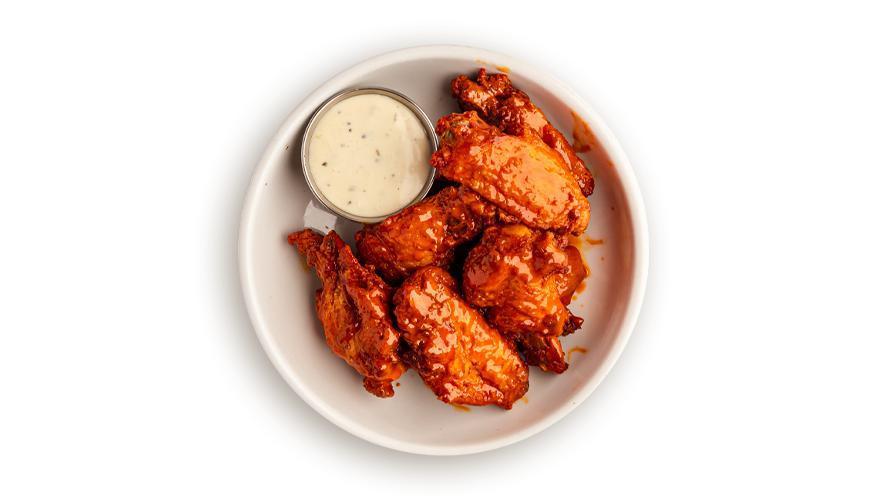 All-Natural Wings (Gf) · all-natural wings tossed in: wham bam, mango jalapeno teriyaki, original buffalo, naked or truffle! served with your choice of sauce (1155-1445 cal)
