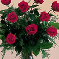 Joy Of Roses Bouquet · A joyful gesture of love and affection, this chic arrangement of one dozen  Red roses with f...