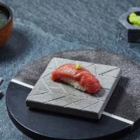 Chutoro Nigiri · Medium fatty bluefin tuna. Served with chef's choice of toppings.