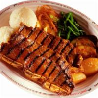 Kalbi Plate · Barbecue short ribs in special sauce.