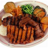 Pearl'S Special · It comes with Kalbi, BBQ  Beef, BBQ Chicken. Served with two scoops of rice.
