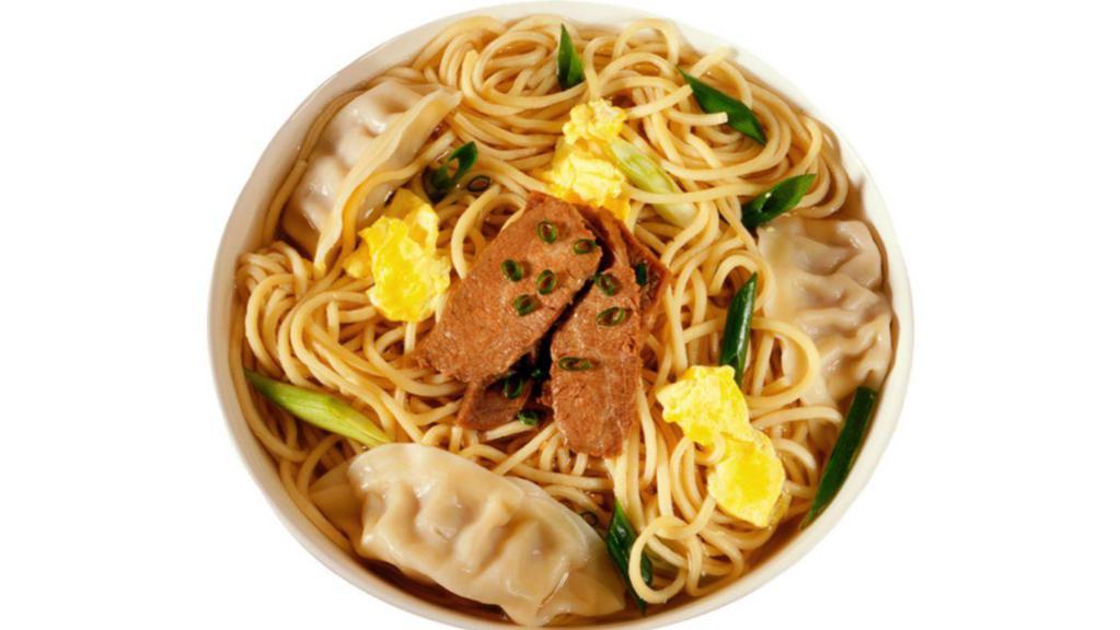 Man Doo Kook Soo · Korean dumplings and noodles in hot soup.