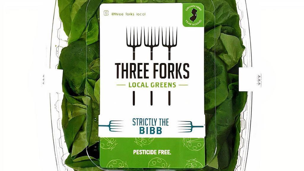 Three Forks Local Greens Strictly The Bibb - Package · Local, salad greens Net Weight 5oz
