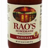Rao'S Marinara Sauce · Bring home the famous taste of rao's homemade marinara sauce. We slow cook sweet Italian plu...