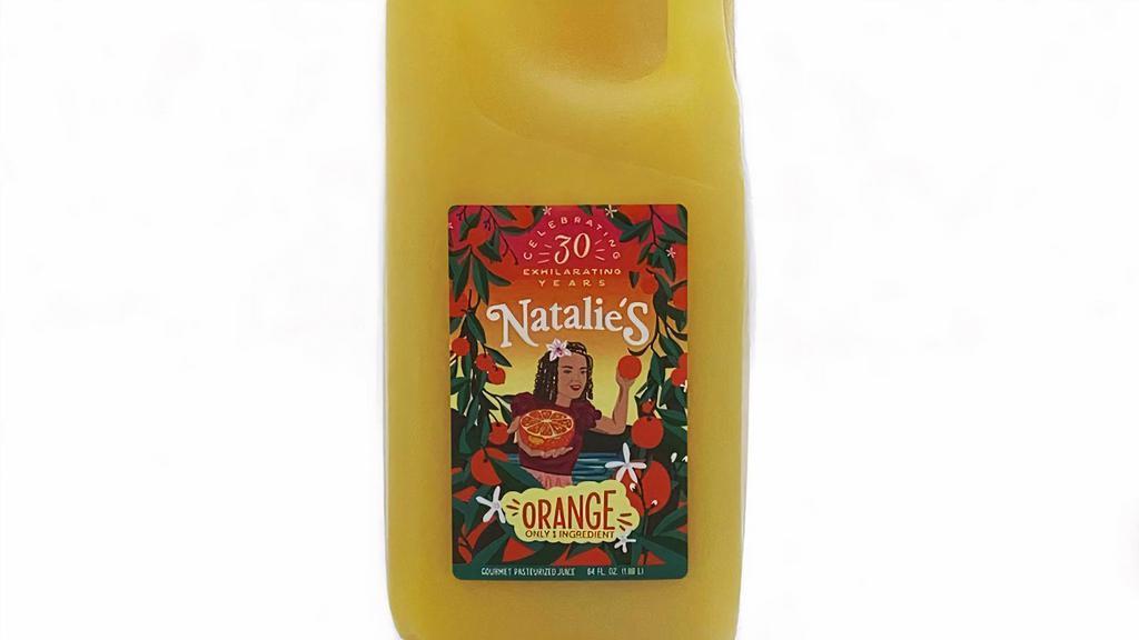 Natalie'S Orange Juice - Half Gallon · Natalie's orange juice is made from 100% fresh Florida oranges.