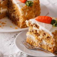 Carrot Cake · Moist, perfectly spiced, double layered carrot cake with a rich, cream cheese frosting. Cont...