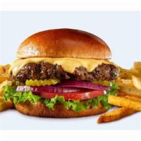 Cheese Burger With Fries & Soda · Cheese Burger with Fries & choice of Soda