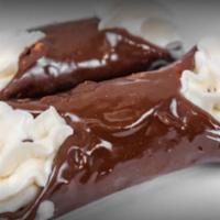 Chocolate Covered Cannoli With Regular Cream · 