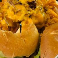 Bourbon Street Chicken Sandwich · Grilled chicken with cajun spices, jalapeño peppers, Jack cheese, and lettuce with special h...
