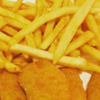 Chicken Fingers · 5 pieces. Served with honey mustard sauce. Add french fries for an additional charge.