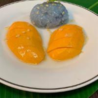 Mango With Sticky Rice · Served with sweet coconut milk. Please let use know if you have any dietary restrictions or ...